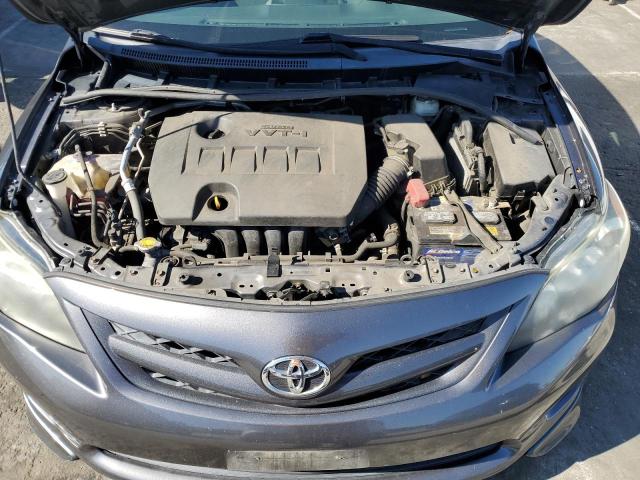 5YFBU4EE5DP174716 - 2013 TOYOTA COROLLA BASE GRAY photo 11