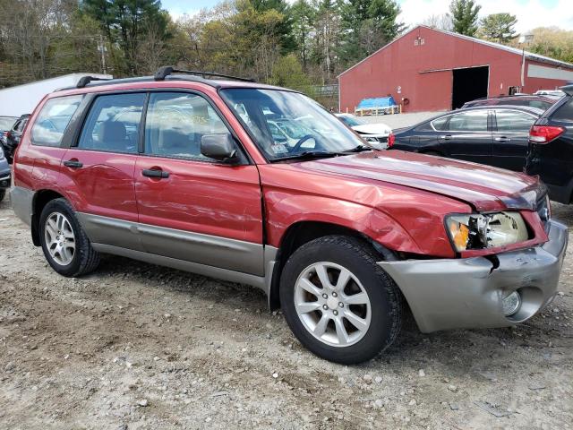 JF1SG676X5H721779 - 2005 SUBARU FORESTER 2.5XS LL BEAN RED photo 4