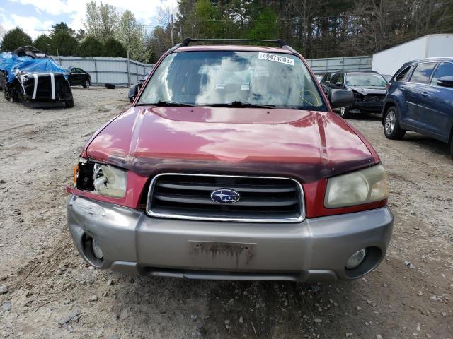 JF1SG676X5H721779 - 2005 SUBARU FORESTER 2.5XS LL BEAN RED photo 5