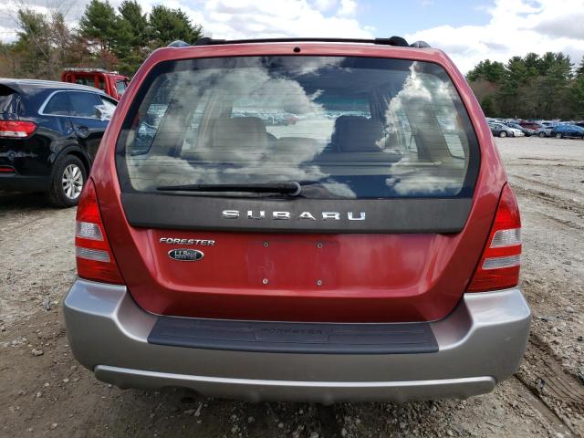 JF1SG676X5H721779 - 2005 SUBARU FORESTER 2.5XS LL BEAN RED photo 6