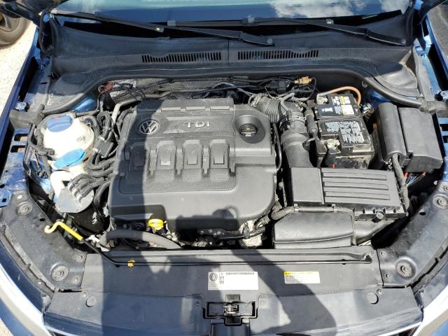 3VWLA7AJ3FM272216 - 2015 VOLKSWAGEN JETTA TDI BLUE photo 11