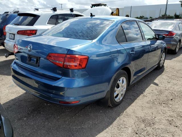 3VWLA7AJ3FM272216 - 2015 VOLKSWAGEN JETTA TDI BLUE photo 3