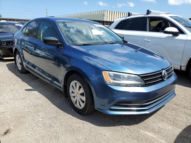 3VWLA7AJ3FM272216 - 2015 VOLKSWAGEN JETTA TDI BLUE photo 4
