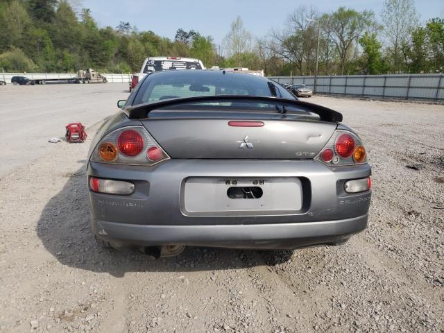 4A3AC74H93E044541 - 2003 MITSUBISHI ECLIPSE GTS GRAY photo 6