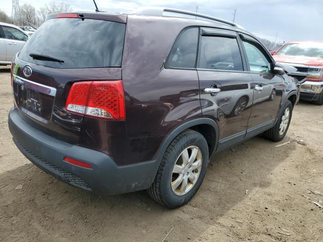 5XYKT3A14BG144415 - 2011 KIA SORENTO BASE PURPLE photo 3