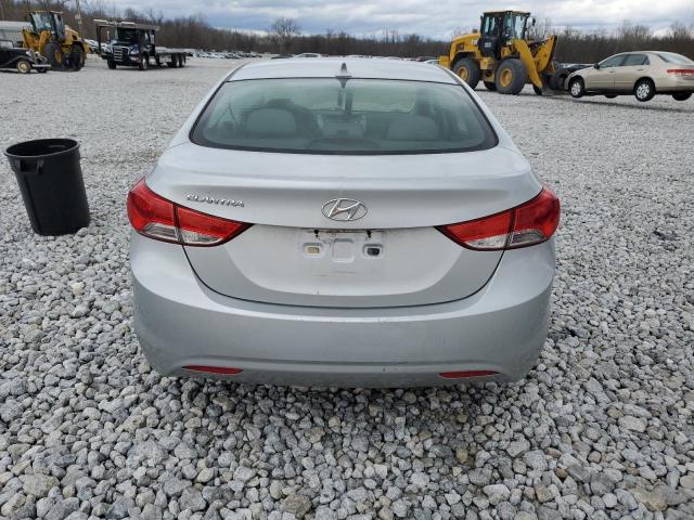 5NPDH4AE0CH062758 - 2012 HYUNDAI ELANTRA GLS SILVER photo 6