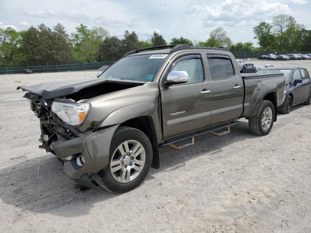 3TMMU4FN0FM081961 - 2015 TOYOTA TACOMA DOUBLE CAB LONG BED GREEN photo 1