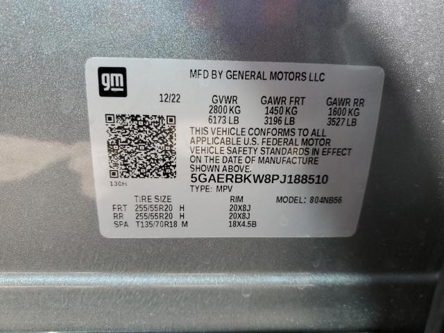 5GAERBKW8PJ188510 - 2023 BUICK ENCLAVE ESSENCE ვერცხლისფერი ფოტო 13