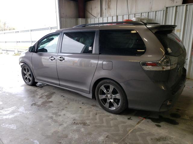 5TDXZ3DC7HS771431 - 2017 TOYOTA SIENNA SE CHARCOAL photo 2