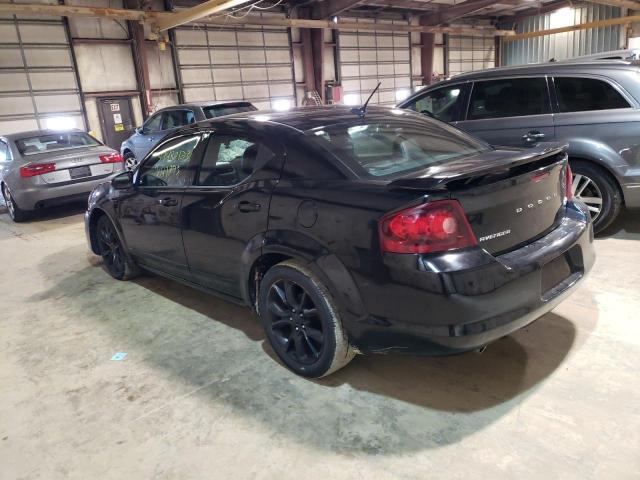 1C3CDZBG5DN590287 - 2013 DODGE AVENGER R/T BLACK photo 2