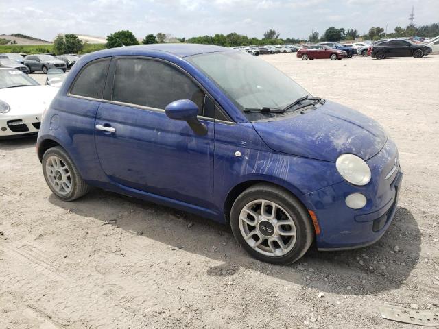 3C3CFFAR0CT285130 - 2012 FIAT 500 POP BLUE photo 4