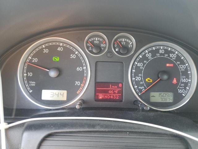 WVWRH63B64P153379 - 2004 VOLKSWAGEN PASSAT GLX ნაცრისფერი ფოტო 9