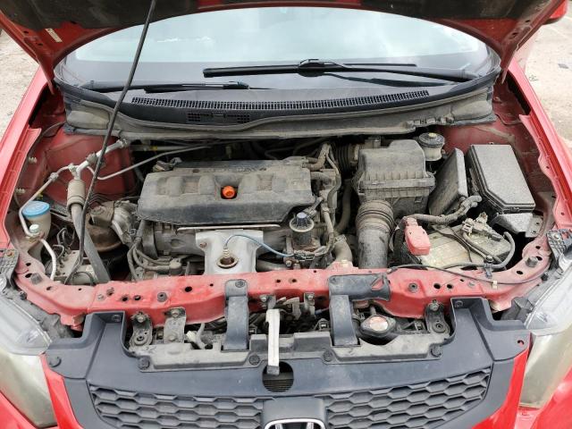 2HGFG3B55CH557231 - 2012 HONDA CIVIC LX RED photo 11