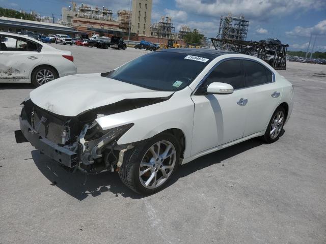 1N4AA5AP8EC459122 - 2014 NISSAN MAXIMA S WHITE photo 1