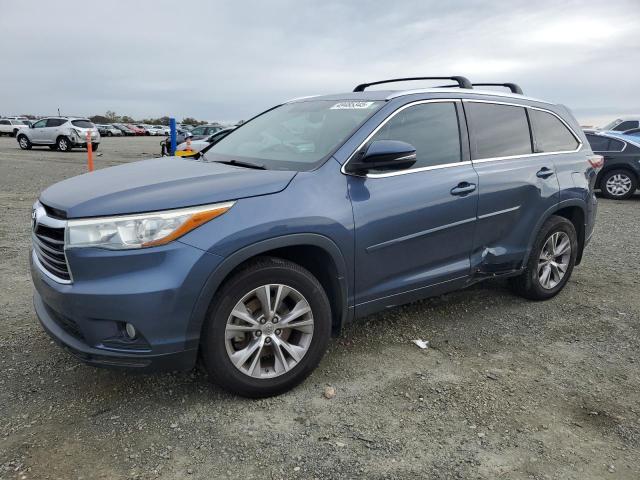 5TDJKRFH8FS181757 - 2015 TOYOTA HIGHLANDER XLE 蓝色 照片 1