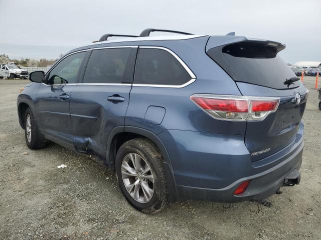 5TDJKRFH8FS181757 - 2015 TOYOTA HIGHLANDER XLE 蓝色 照片 2