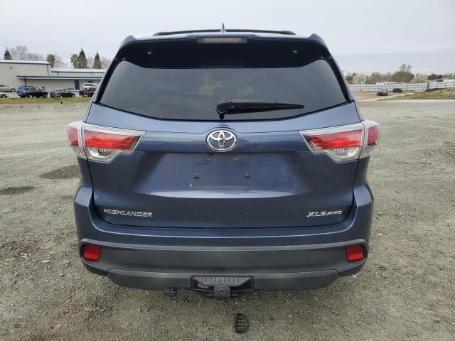 5TDJKRFH8FS181757 - 2015 TOYOTA HIGHLANDER XLE 蓝色 照片 6