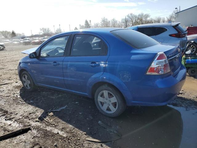 KL1TD566X7B089530 - 2007 CHEVROLET AVEO BASE BLUE photo 2