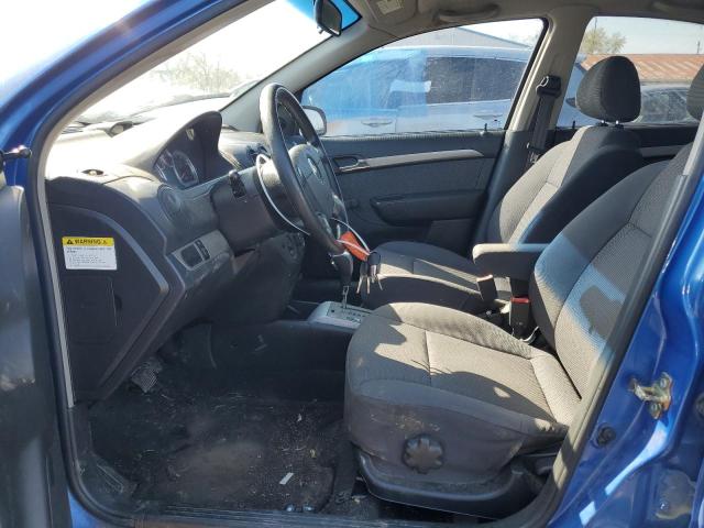 KL1TD566X7B089530 - 2007 CHEVROLET AVEO BASE Mavi foto 7
