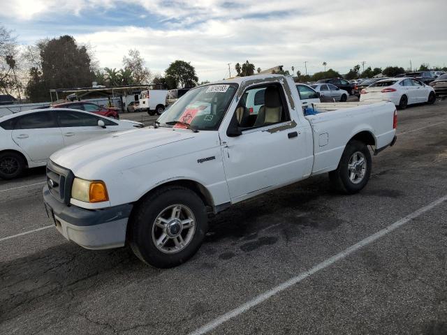 1FTYR10D85PA91020 - 2005 FORD RANGER WHITE photo 1