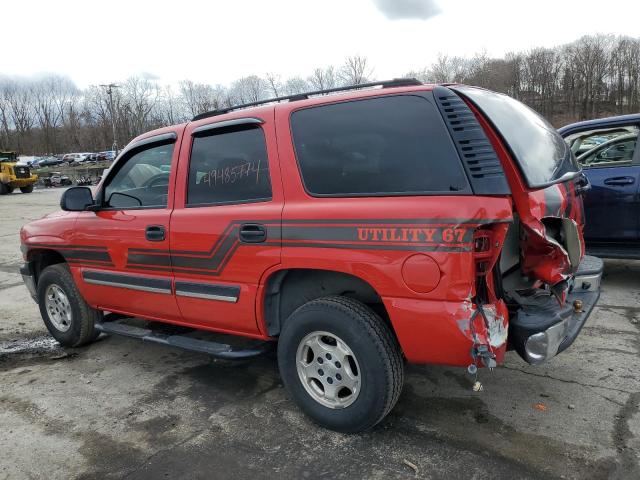 1GNEK13Z65J199726 - 2005 CHEVROLET TAHOE K1500 RED photo 2