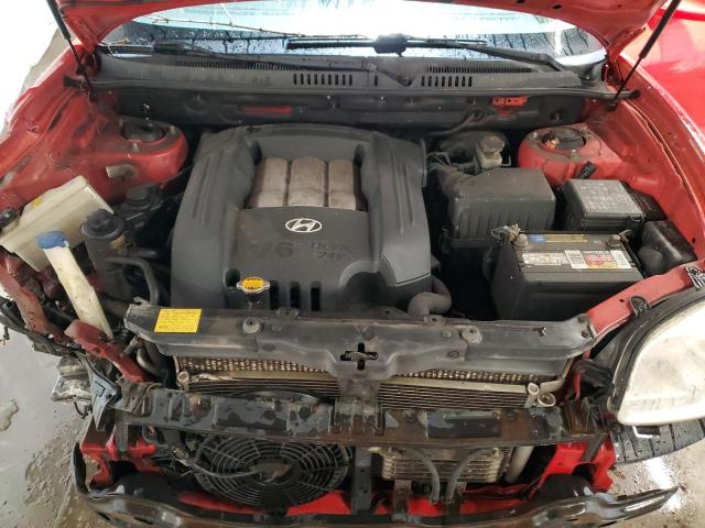 KM8SC73D53U526978 - 2003 HYUNDAI SANTA FE GLS RED photo 12