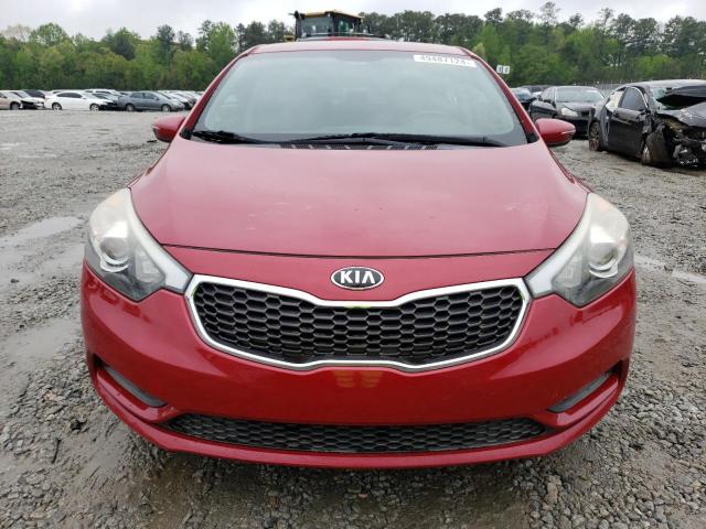 KNAFX4A63F5415032 - 2015 KIA FORTE LX RED photo 5