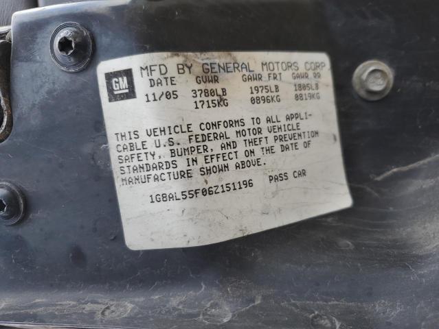 1G8AL55F06Z151196 - 2006 SATURN ION LEVEL 3 GRAY photo 13