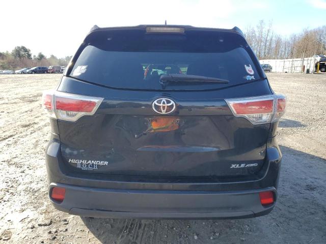 5TDJKRFH0FS189576 - 2015 TOYOTA HIGHLANDER XLE Qara foto 6