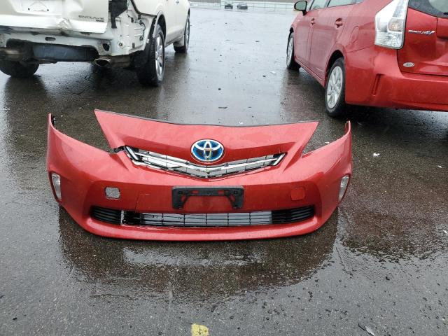 JTDZN3EUXC3129761 - 2012 TOYOTA PRIUS V RED photo 12