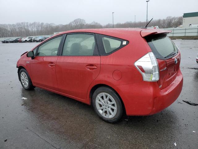 JTDZN3EUXC3129761 - 2012 TOYOTA PRIUS V RED photo 2