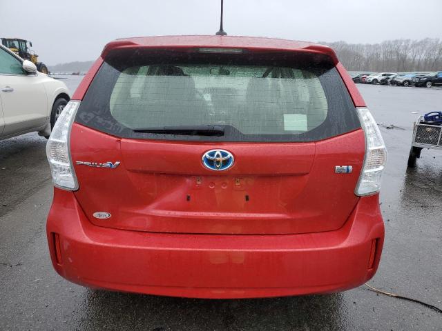 JTDZN3EUXC3129761 - 2012 TOYOTA PRIUS V RED photo 6