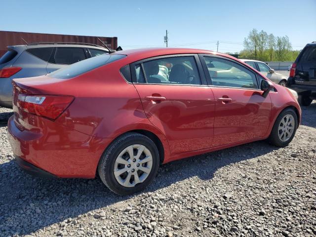 KNADM4A36F6491179 - 2015 KIA RIO LX RED photo 3