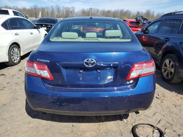 4T1BF3EK6BU701474 - 2011 TOYOTA CAMRY BASE BLUE photo 6