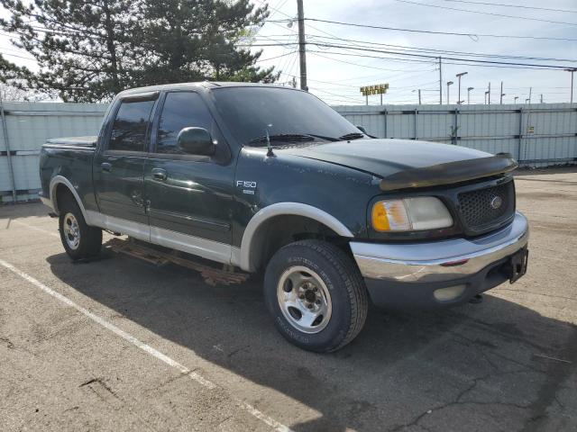 1FTRW08L41KB46590 - 2001 FORD F150 SUPERCREW GREEN photo 4