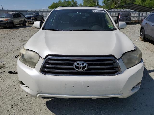 JTEES43A192137652 - 2009 TOYOTA HIGHLANDER SPORT WHITE photo 5