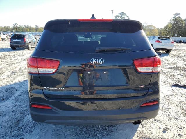 5XYPG4A30GG051674 - 2016 KIA SORENTO LX BLACK photo 6