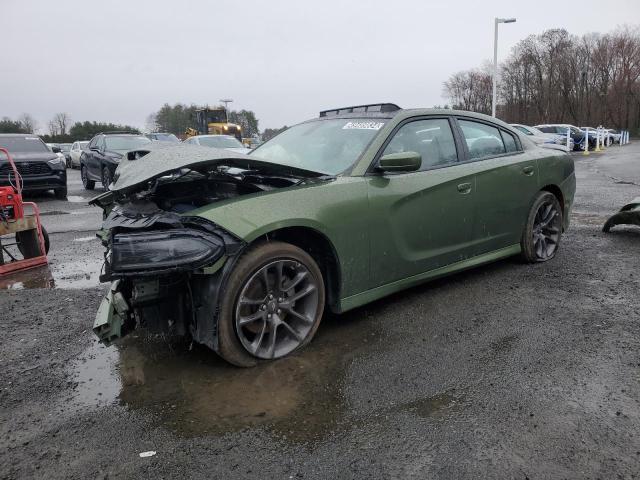 2C3CDXCT4NH240661 - 2022 DODGE CHARGER R/T GREEN photo 1