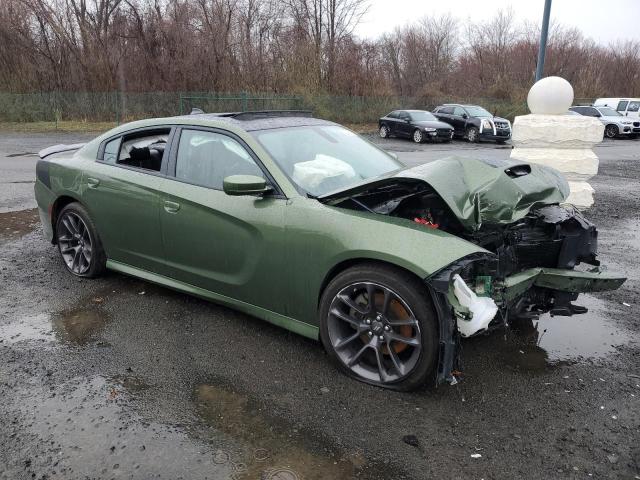 2C3CDXCT4NH240661 - 2022 DODGE CHARGER R/T GREEN photo 4