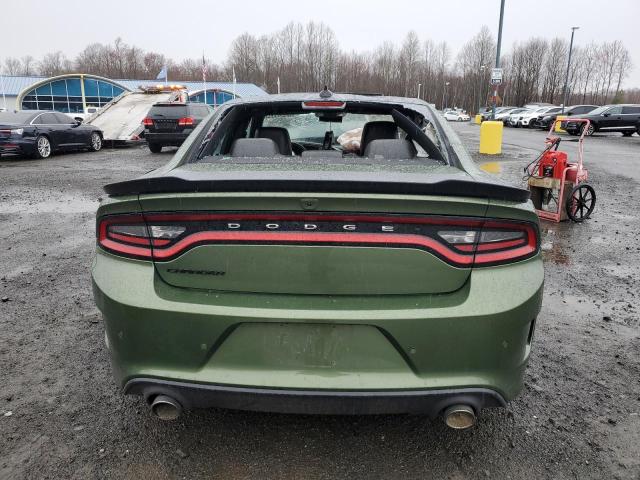 2C3CDXCT4NH240661 - 2022 DODGE CHARGER R/T GREEN photo 6
