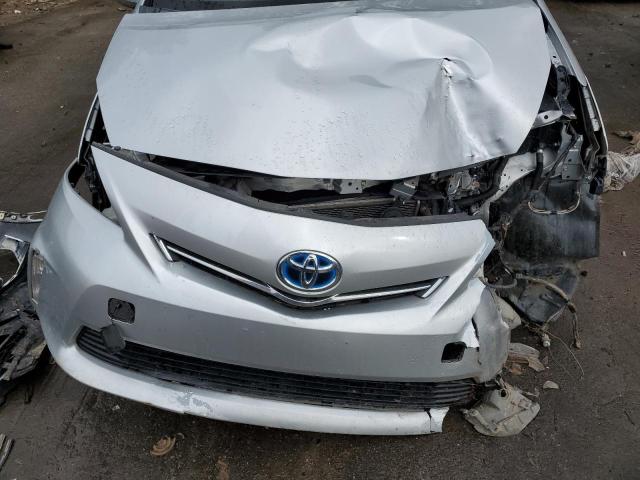 JTDZN3EU8E3294159 - 2014 TOYOTA PRIUS V SILVER photo 11