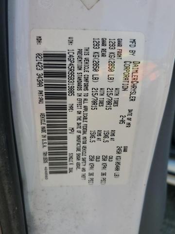 1C4GP45R95B319885 - 2005 CHRYSLER TOWN & COU 白色 照片 13