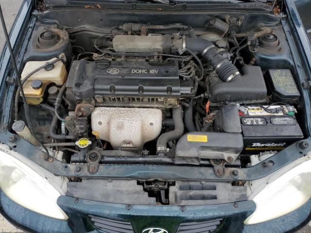 KMHJF35F7YU029688 - 2000 HYUNDAI ELANTRA GLS GREEN photo 11