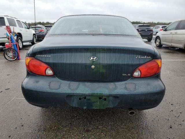 KMHJF35F7YU029688 - 2000 HYUNDAI ELANTRA GLS GREEN photo 6