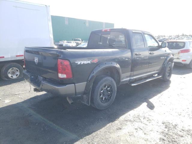 1D7RV1GT1AS149673 - 2010 DODGE RAM 1500 BLACK photo 3