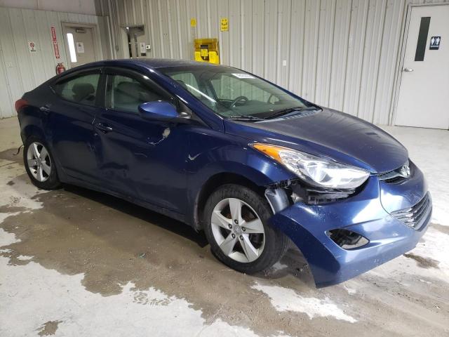 KMHDH4AE2DU530489 - 2013 HYUNDAI ELANTRA GLS BLUE photo 4