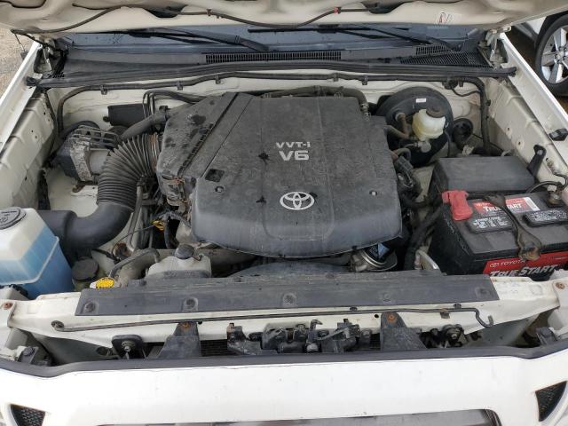 5TEUU4EN3AZ739298 - 2010 TOYOTA TACOMA ACCESS CAB თეთრი ფოტო 11