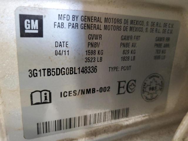 3G1TB5DG0BL148336 - 2011 CHEVROLET AVEO LS 灰色 照片 13