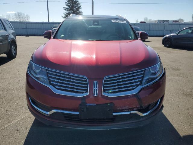 2LMTJ8LP8GBL36635 - 2016 LINCOLN MKX RESERVE 红色 照片 5