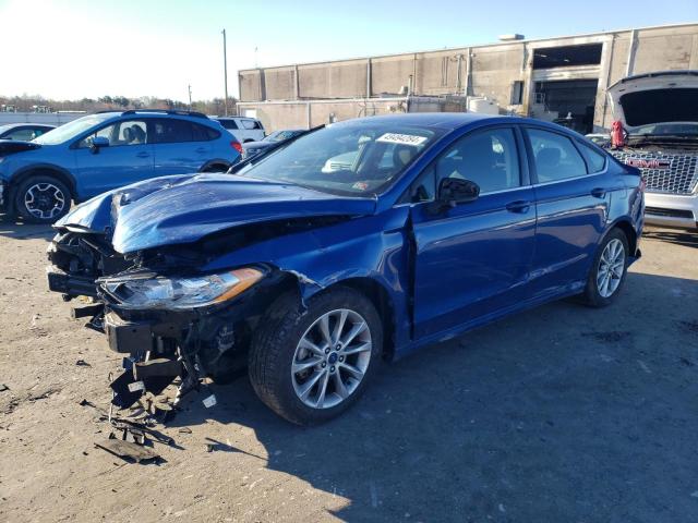 3FA6P0H71HR226251 - 2017 FORD FUSION SE BLUE photo 1